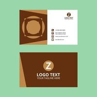 Brown Business Card  vector