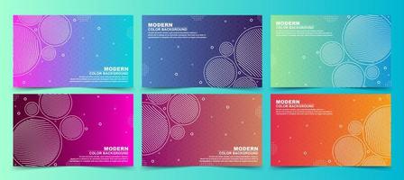 Colorful Line Circle Gradient Banners