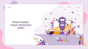 Smart Chatbot Virtual Interlocutor vector