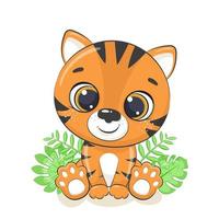 Baby Tiger Vector Art Icons And Graphics For Free Download