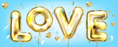 Love in a Sky blue banner vector