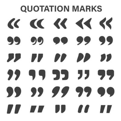 Quotation marks set 