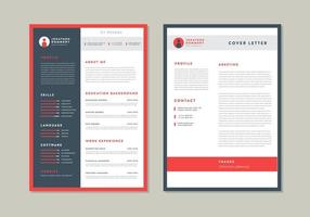 CV Resume Template Design  vector