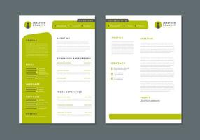 Green Resume Template 