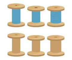 Thread spool isolated on white background vector