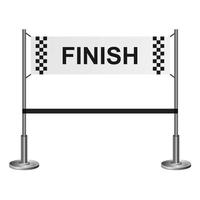 Finish line isolated on white background vector