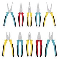 Pliers isolated on white background vector