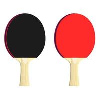 Table tennis racket isolated on white background vector