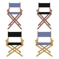 Movie director chair isolated on white background vector