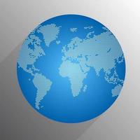 Dots digital world globe  vector