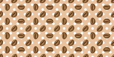 Coffee seamless pattern vector