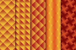 Set of seamless point patterns vector