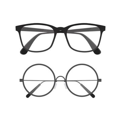 Glasses design set 