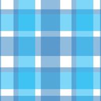 Blue, White Simple Seamless Plaid Pattern vector