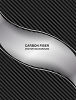 Fondo abstracto de curva de fibra de carbono vector