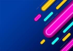 Multicolored stripes on blue gradient vector