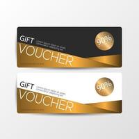 Royal gift voucher cards vector
