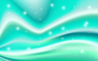 Flowing aquamarine design with glowing lights vector