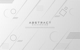 White and gray gradient geometric  design vector