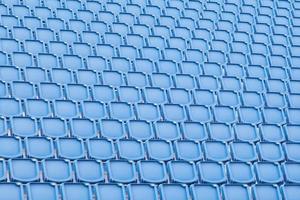 Blue seat in sport stadium