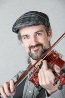Close Up of Irish Fiddler photo