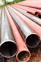 Steel pipes photo