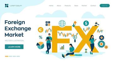 Foreign Exchange Market vector