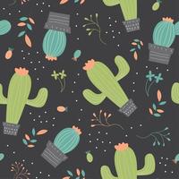 patrón de cactus vector