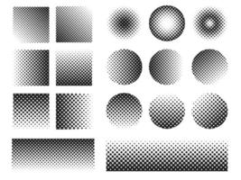 Circle Halftone Point Element vector