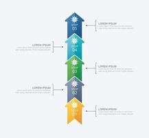 Upwards arrows template for virus covid-19 data. vector