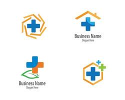 Plus Sign Medical Logo Set  vector