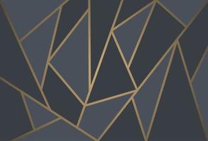 Modern mosaic wallpaper in black and gold vector