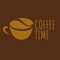 tiempo de cafe cafe vector
