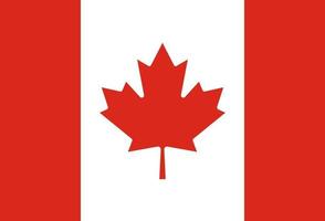 Ilustración de la bandera de Canadá vector