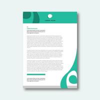 Business letter head sample design template vector
