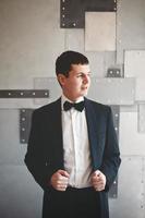 Young handsome man in tuxedo