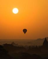 Bagan at sunrise, Myanmar photo