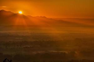 Sunrise at Mandalay hill