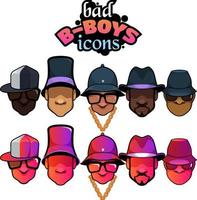 Bad B-Boys Icons vector