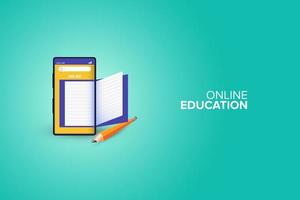 Online Education Landing Page  vector