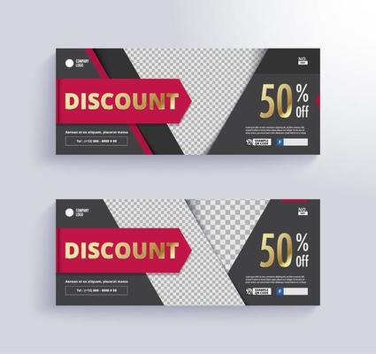 Discount gift voucher template