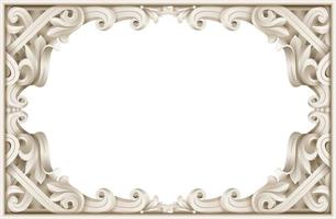 Vintage baroque frame vector