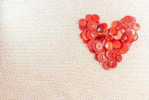 heart of red buttons photo