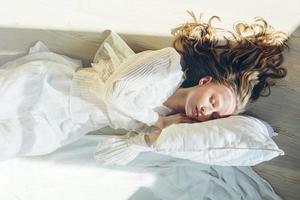 sleeping woman abstract art portrait photo
