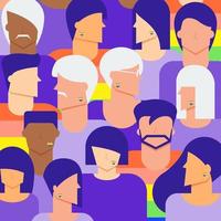 Diversity LGBTQ People Background vector