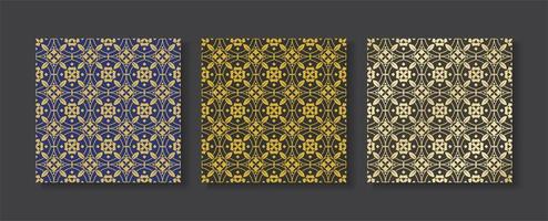 Luxury seamless patterns vector