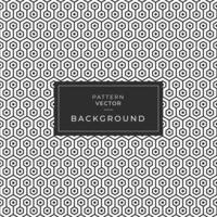 Hexagon grid pattern with lines and dots vector