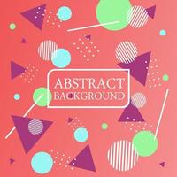 Abstract Triangle and Circle Design vector