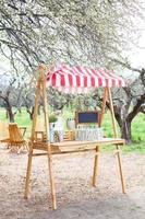 Lemonade stand in the park photo