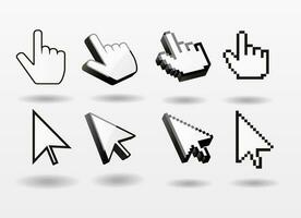 Mouse pointer set vector